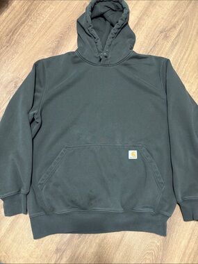 Green Carhartt Rain Defender Hoodie Size Large